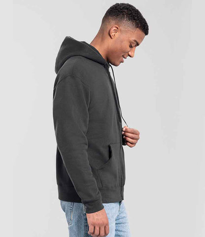 Fruit of the Loom Fruit of the Loom Iconic Premium Hooded Sweat Jacket Light Graphite