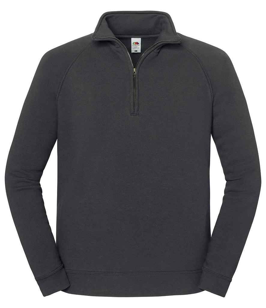 Fruit of the Loom Iconic Premium Zip Neck Sweatshirt