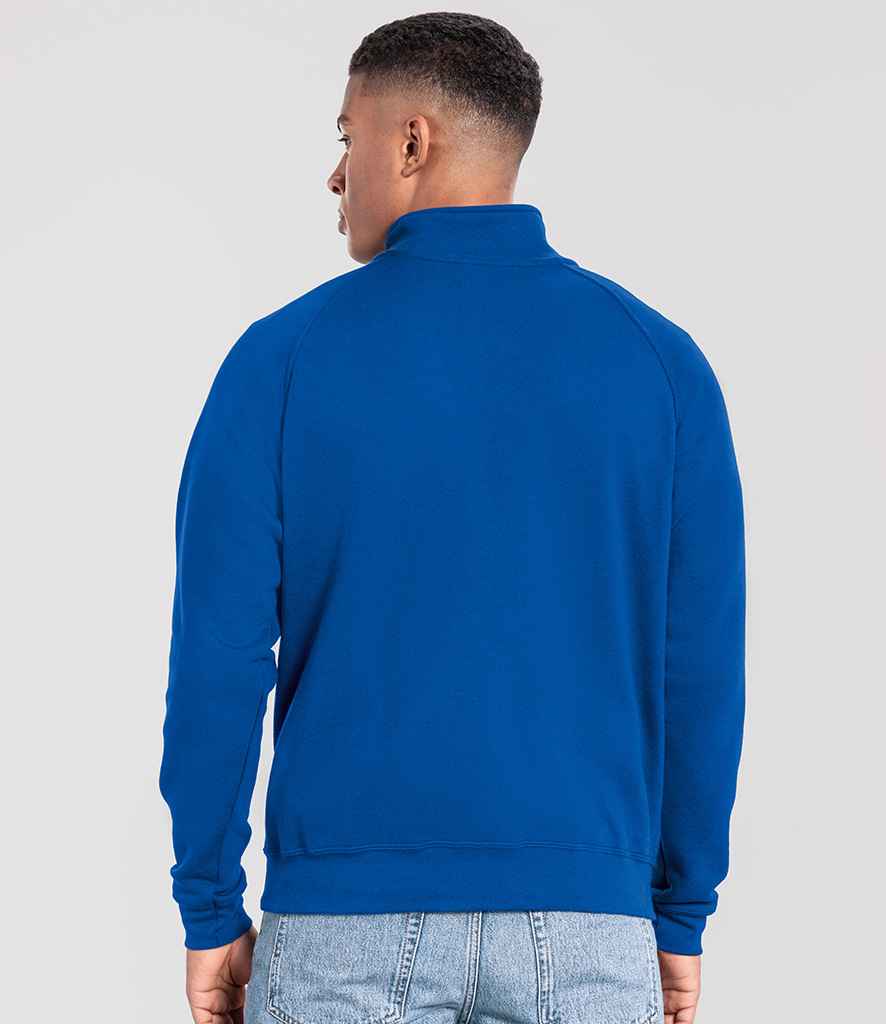 Fruit of the Loom Fruit of the Loom Iconic Premium Zip Neck Sweatshirt Royal Blue
