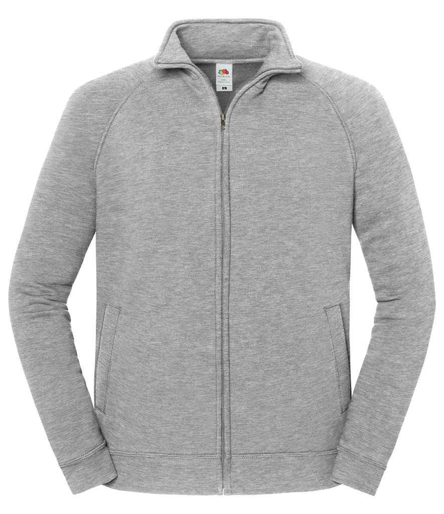Fruit of the Loom Iconic Premium Sweat Jacket in Athletic Heather