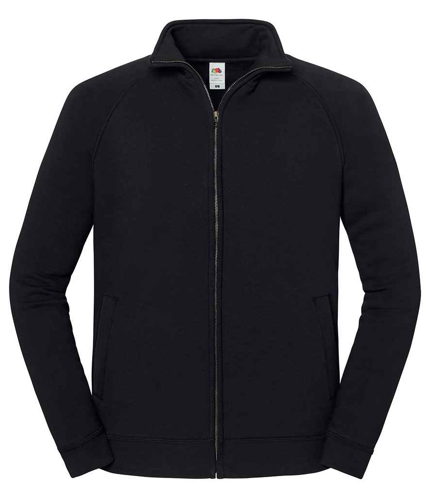 Fruit of the Loom Iconic Premium Sweat Jacket in Black