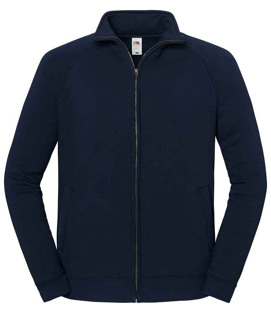 Fruit of the Loom Iconic Premium Sweat Jacket in Deep Navy