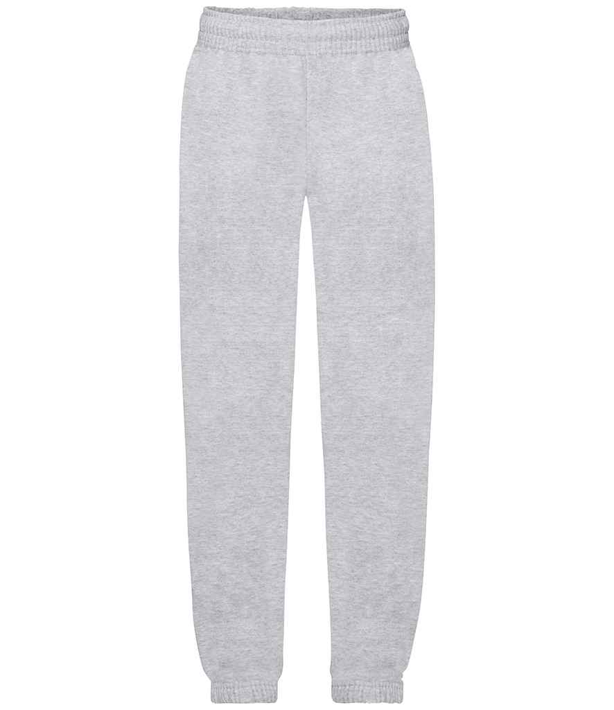 Fruit of the Loom Kids Elasticated Hem Jog Pants in Heather Grey