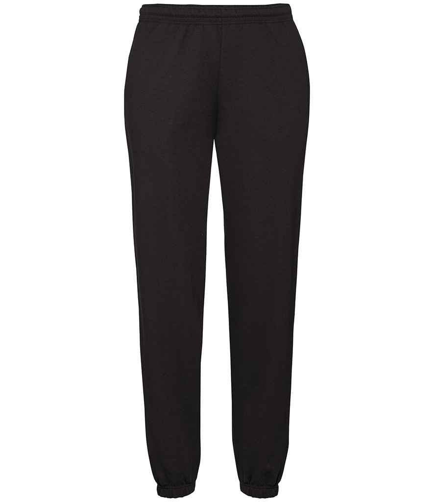 Fruit of the Loom Classic Elasticated Hem Jog Pants in Black