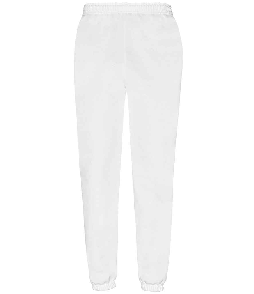 Fruit of the Loom Classic Elasticated Hem Jog Pants in White