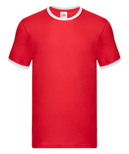 Fruit of the Loom Ringer T Red/White