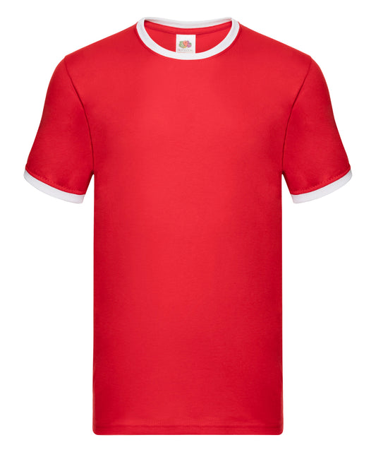 Fruit of the Loom Ringer T Red/White