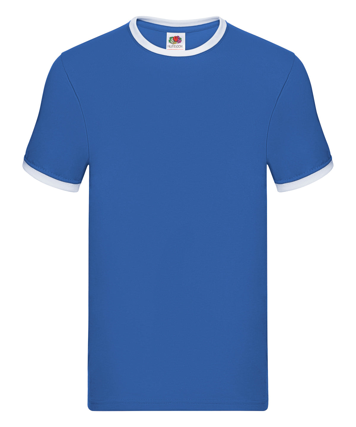 Fruit of the Loom Ringer T Royal/White