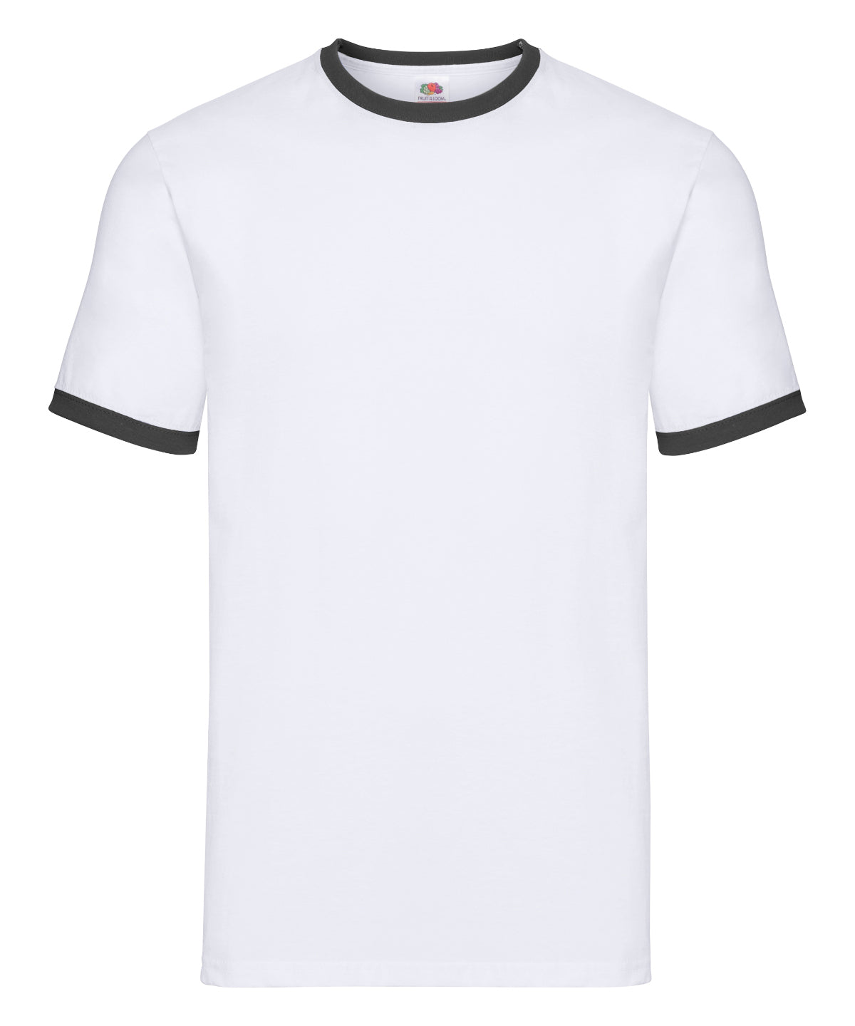 Fruit of the Loom Ringer T White/Black