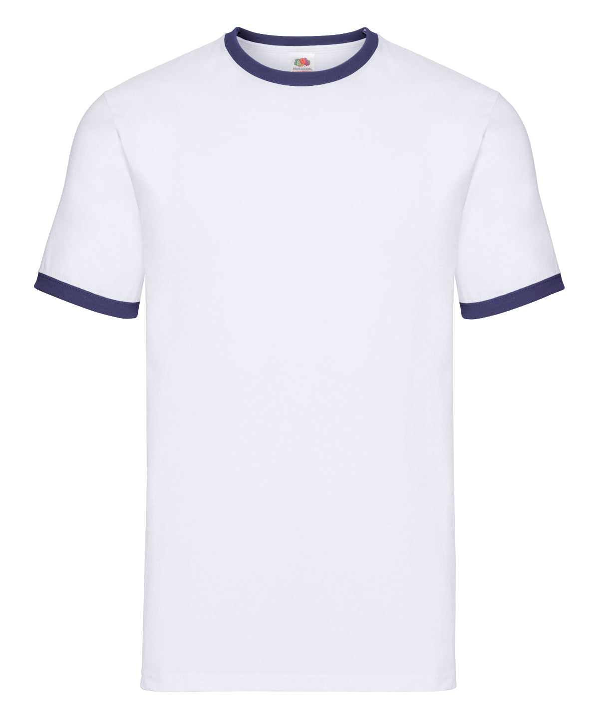 Fruit of the Loom Ringer T White/Navy