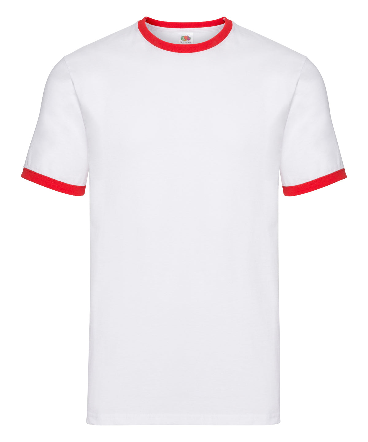 Fruit of the Loom Ringer T White/Red
