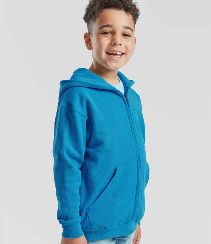 Fruit of the Loom Fruit of the Loom Kids Classic Zip Hooded Sweatshirt Azure