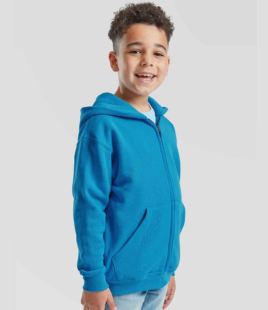 Fruit of the Loom Fruit of the Loom Kids Classic Zip Hooded Sweatshirt Azure