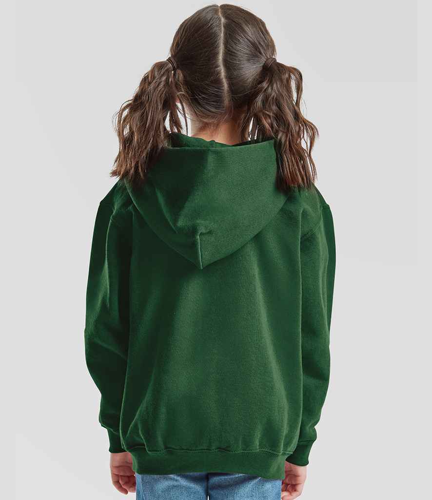 Fruit of the Loom Fruit of the Loom Kids Classic Zip Hooded Sweatshirt Bottle Green