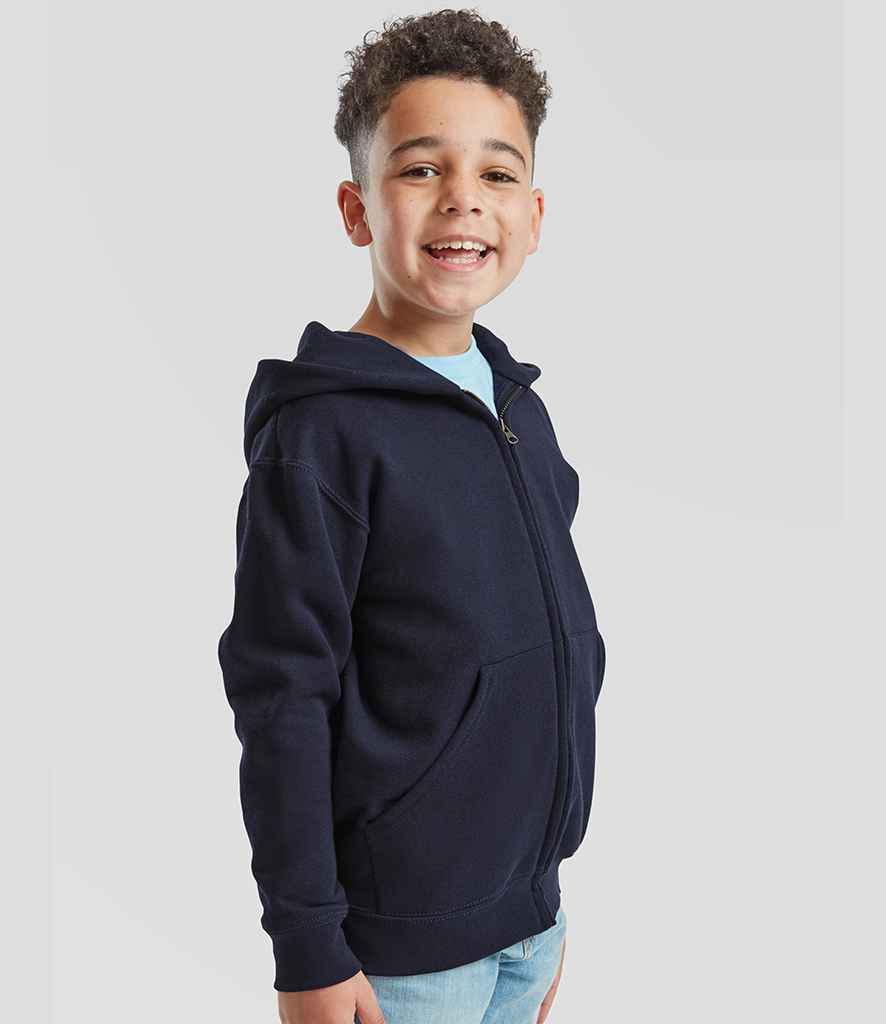 Fruit of the Loom Fruit of the Loom Kids Classic Zip Hooded Sweatshirt Deep Navy