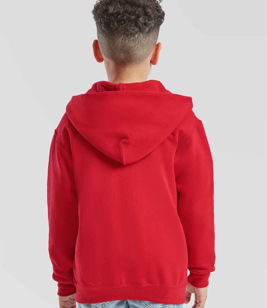 Fruit of the Loom Fruit of the Loom Kids Classic Zip Hooded Sweatshirt Red