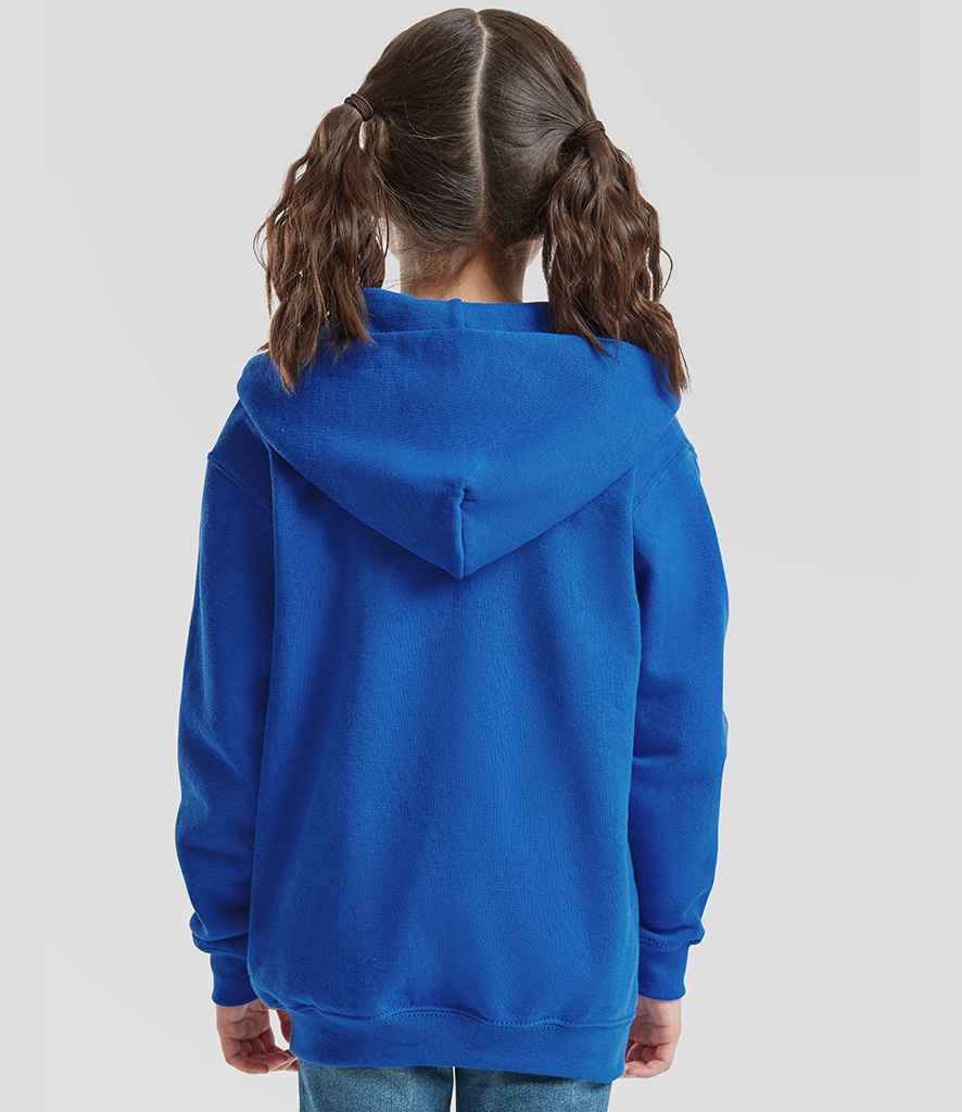 Fruit of the Loom Fruit of the Loom Kids Classic Zip Hooded Sweatshirt Royal Blue