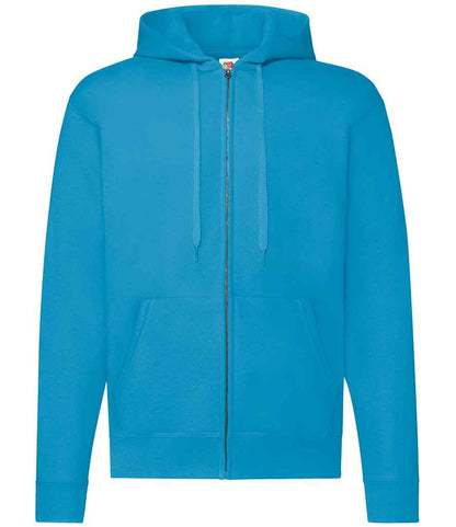 Fruit of the Loom Classic Zip Hooded Sweatshirt in Azure