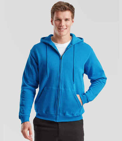 Fruit of the Loom Fruit of the Loom Classic Zip Hooded Sweatshirt Azure