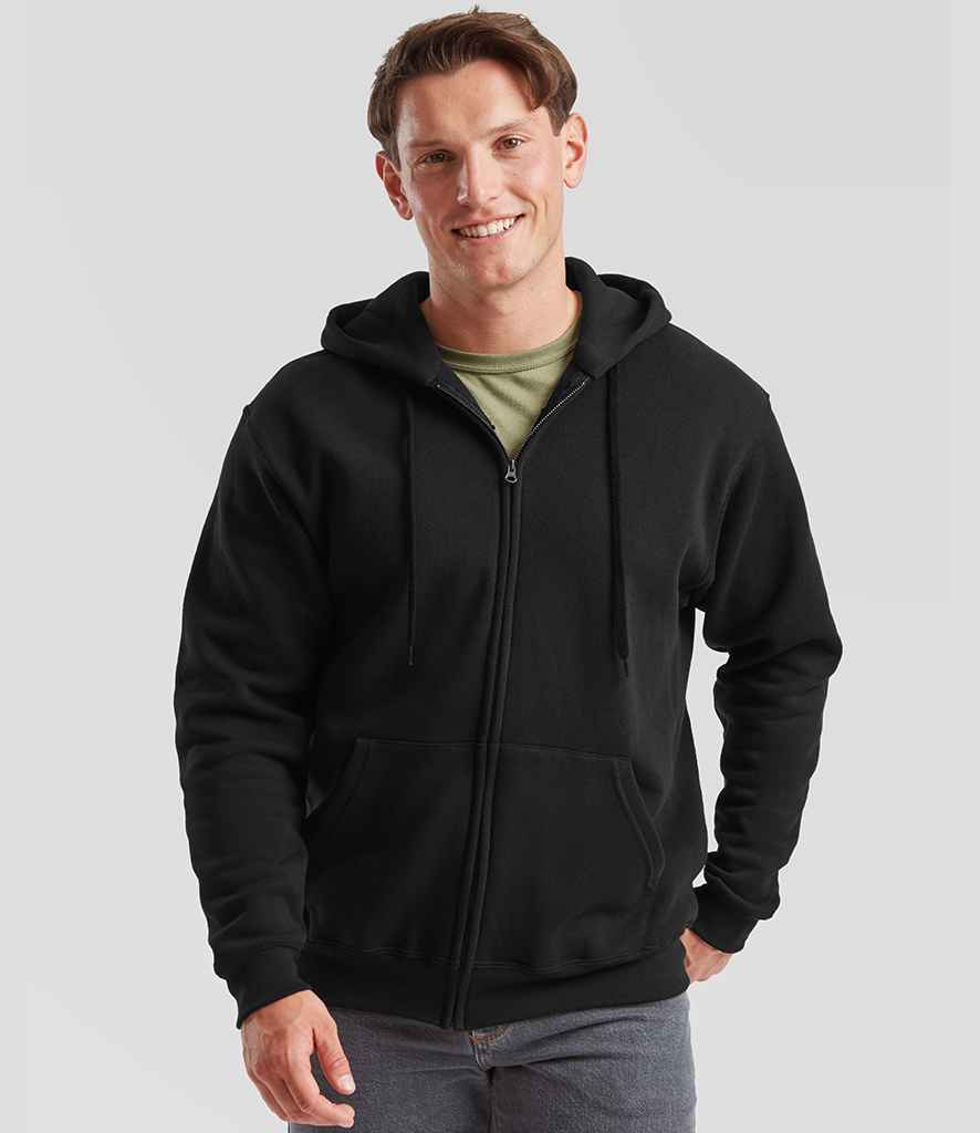 Fruit of the Loom Fruit of the Loom Classic Zip Hooded Sweatshirt Black