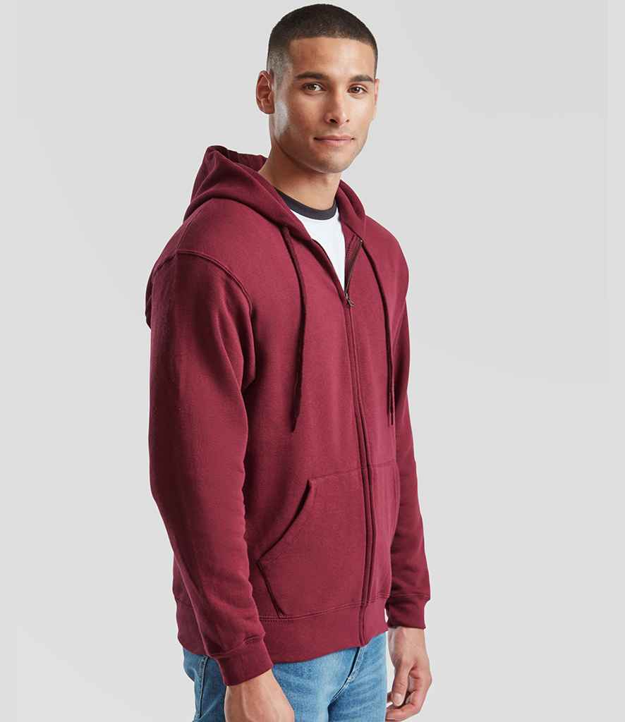Fruit of the Loom Fruit of the Loom Classic Zip Hooded Sweatshirt Burgundy