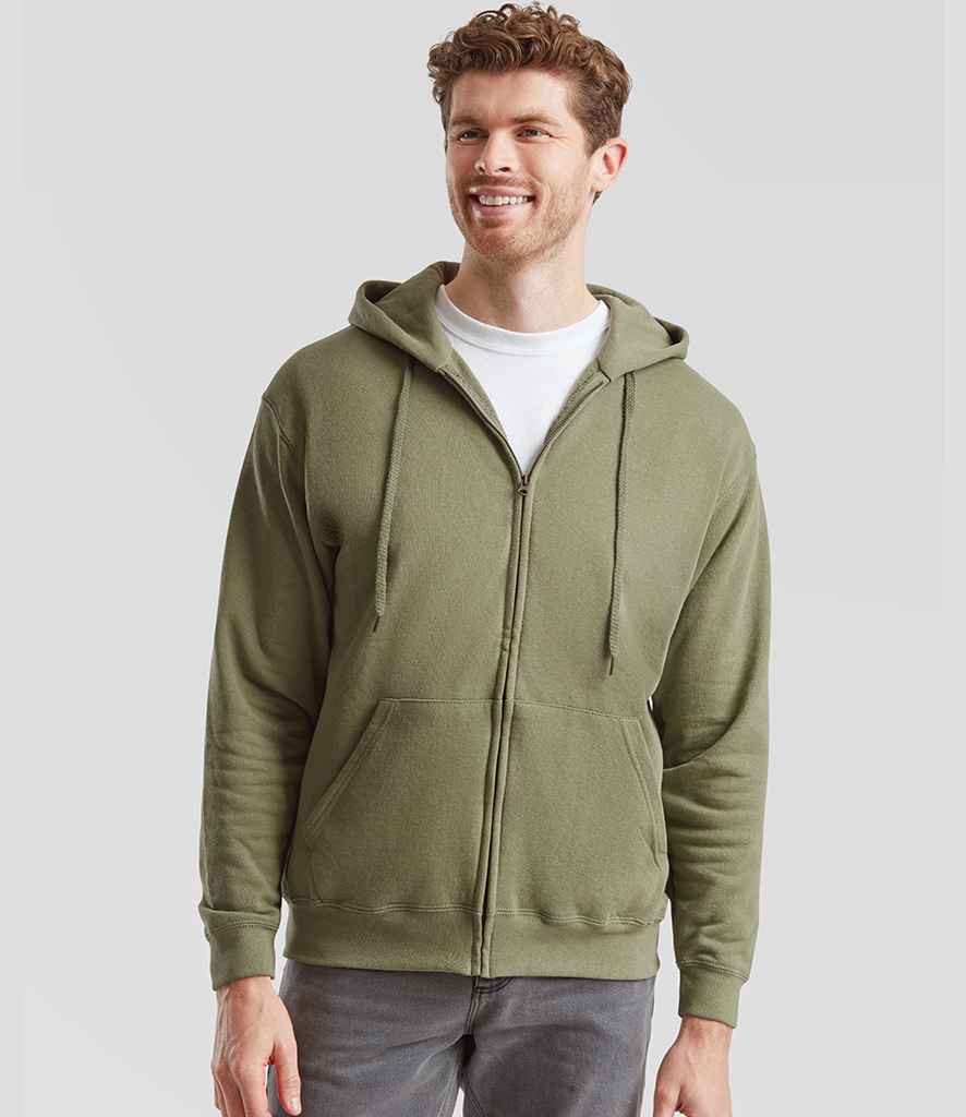 Fruit of the Loom Fruit of the Loom Classic Zip Hooded Sweatshirt Classic Olive