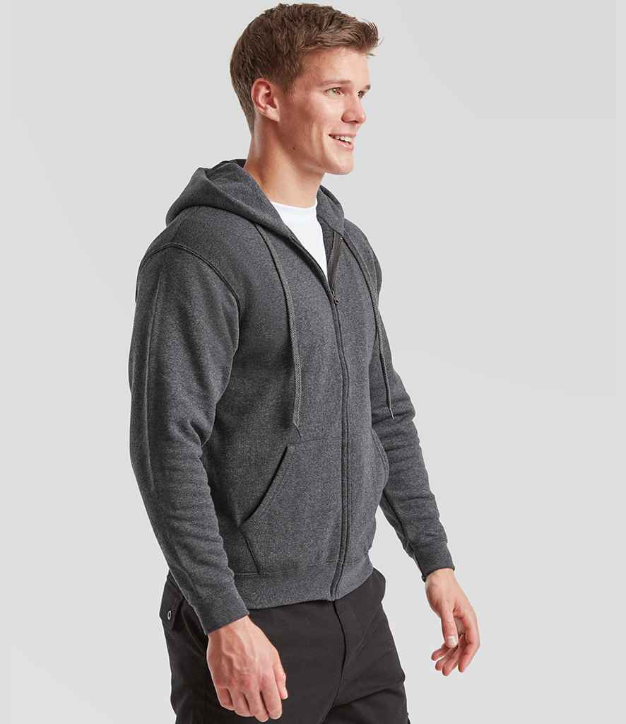 Fruit of the Loom Fruit of the Loom Classic Zip Hooded Sweatshirt Dark Heather