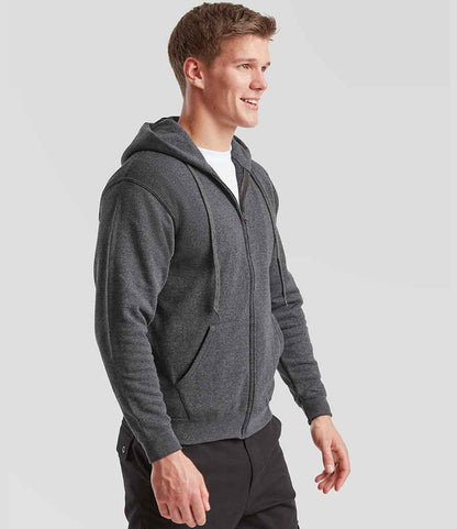 Fruit of the Loom Fruit of the Loom Classic Zip Hooded Sweatshirt Dark Heather