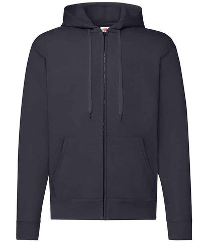 Fruit of the Loom Classic Zip Hooded Sweatshirt in Deep Navy