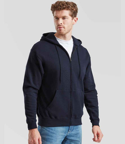 Fruit of the Loom Fruit of the Loom Classic Zip Hooded Sweatshirt Deep Navy