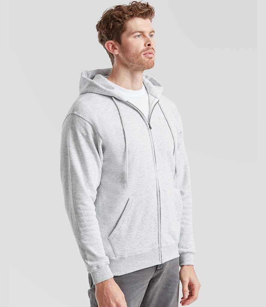 Fruit of the Loom Fruit of the Loom Classic Zip Hooded Sweatshirt Heather Grey