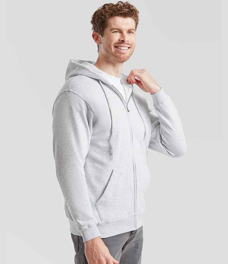 Fruit of the Loom Fruit of the Loom Classic Zip Hooded Sweatshirt Heather Grey