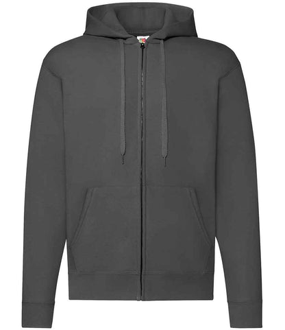 Fruit of the Loom Classic Zip Hooded Sweatshirt in Light Graphite