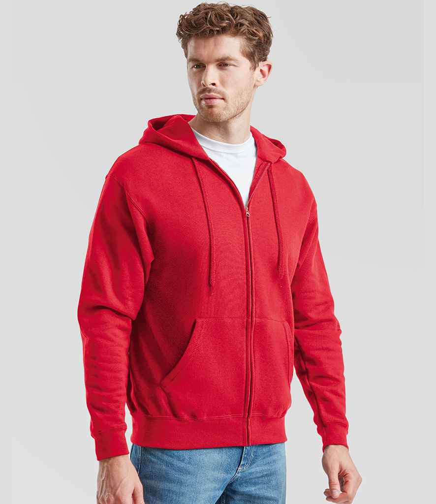 Fruit of the Loom Fruit of the Loom Classic Zip Hooded Sweatshirt Red