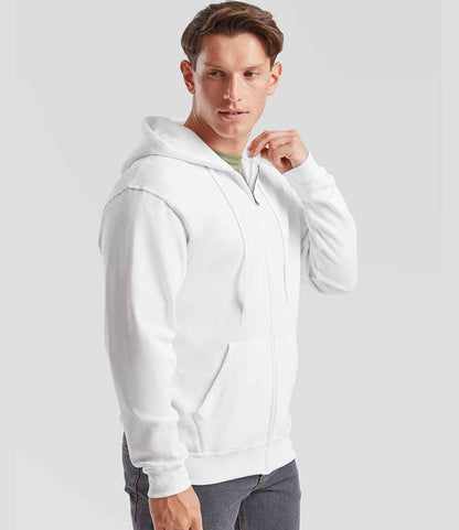 Fruit of the Loom Fruit of the Loom Classic Zip Hooded Sweatshirt White