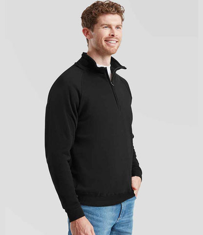 Fruit of the Loom Classic Zip Neck Sweatshirt - model image