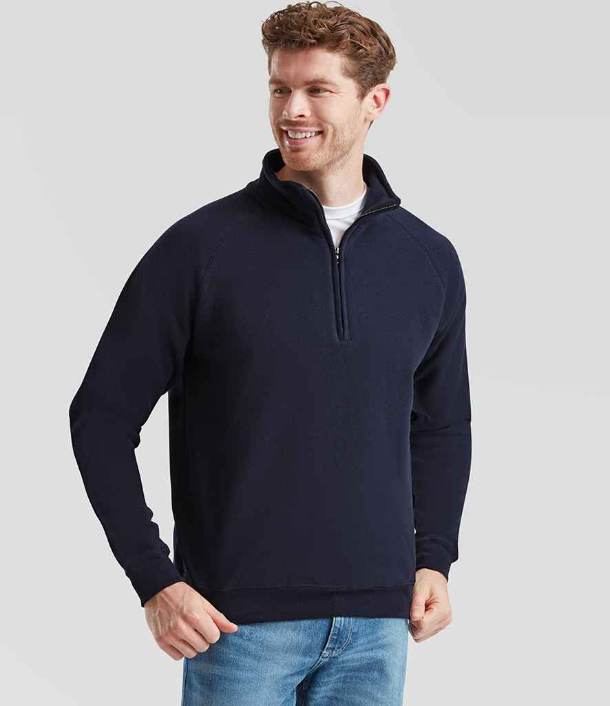 Fruit of the Loom Classic Zip Neck Sweatshirt