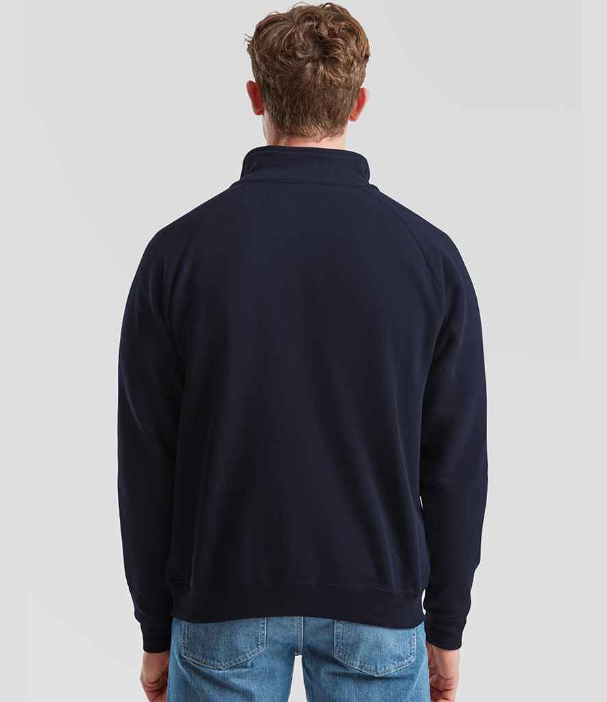 Fruit of the Loom Fruit of the Loom Classic Zip Neck Sweatshirt Deep Navy