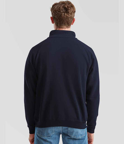 Fruit of the Loom Fruit of the Loom Classic Zip Neck Sweatshirt Deep Navy