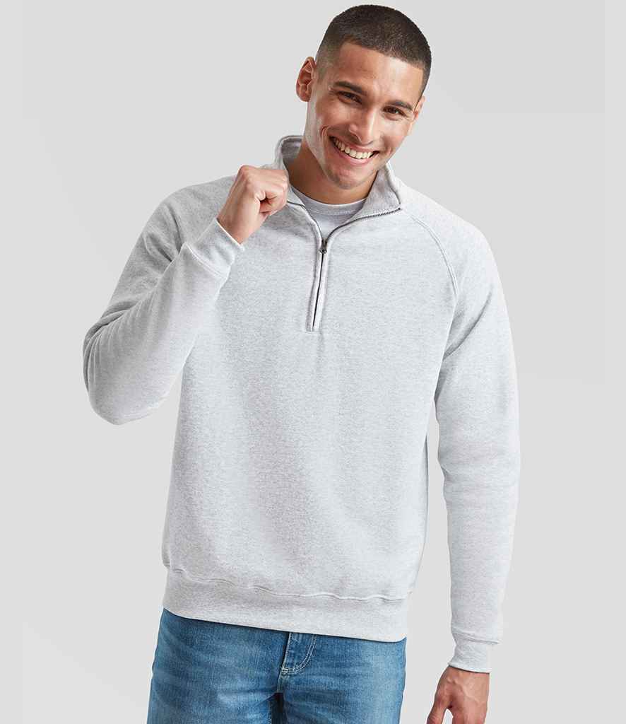 Fruit of the Loom Classic Zip Neck Sweatshirt