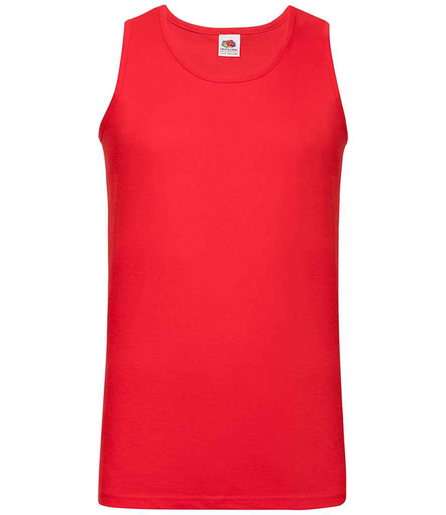 Fruit of the Loom Athletic Vest in Red