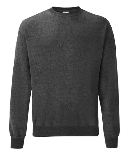 Fruit of the Loom Classic 80/20 set-in sweatshirt Dark Heather Grey