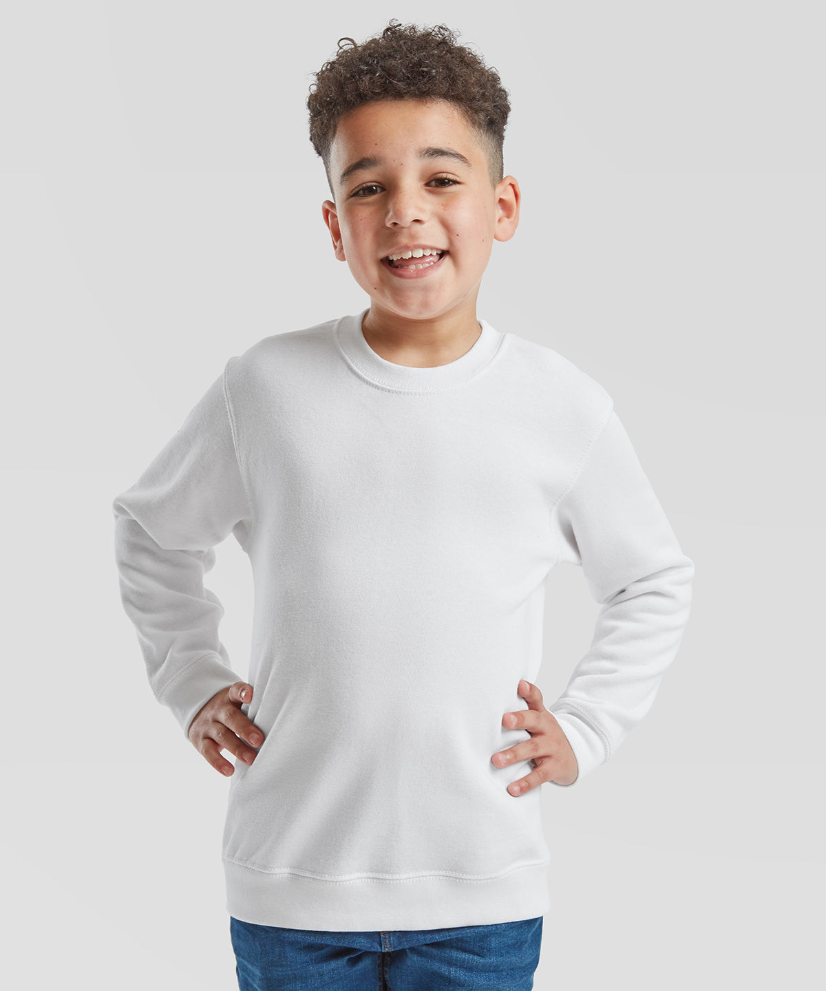 Fruit of the Loom Kids classic set-in sweatshirt Black