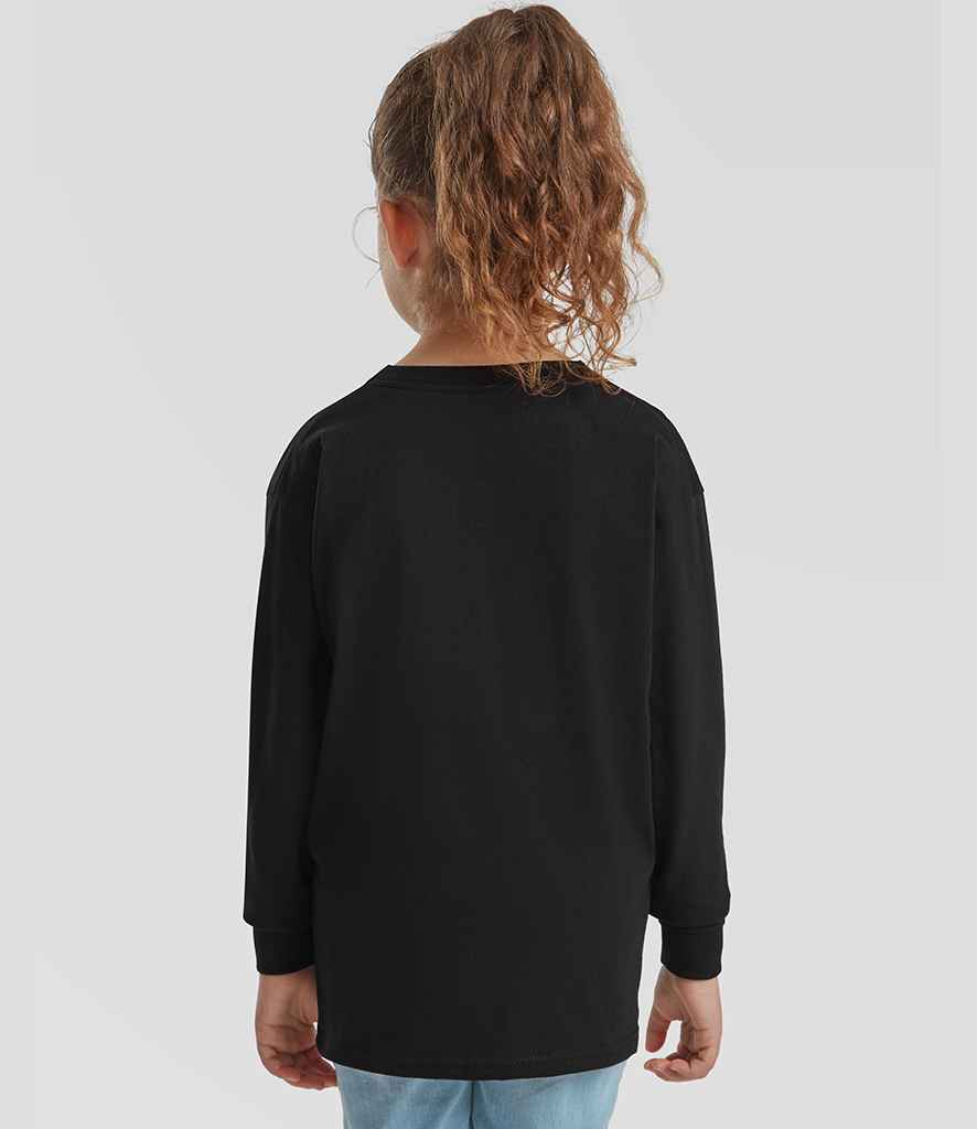 Fruit of the Loom Fruit of the Loom Kids Long Sleeve Value T-Shirt Black