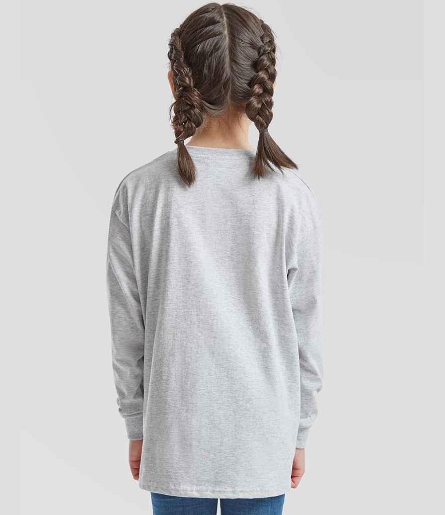 Fruit of the Loom Fruit of the Loom Kids Long Sleeve Value T-Shirt Heather Grey