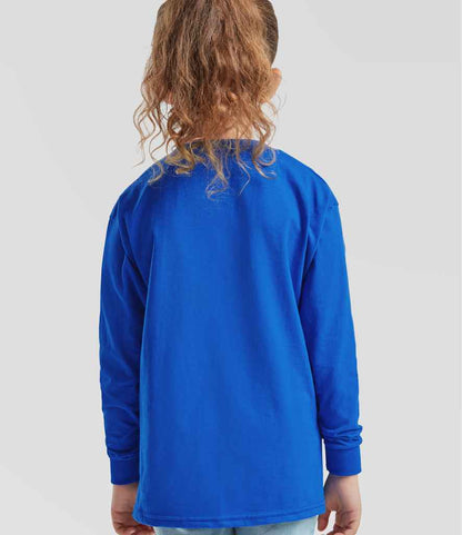 Fruit of the Loom Fruit of the Loom Kids Long Sleeve Value T-Shirt Royal Blue