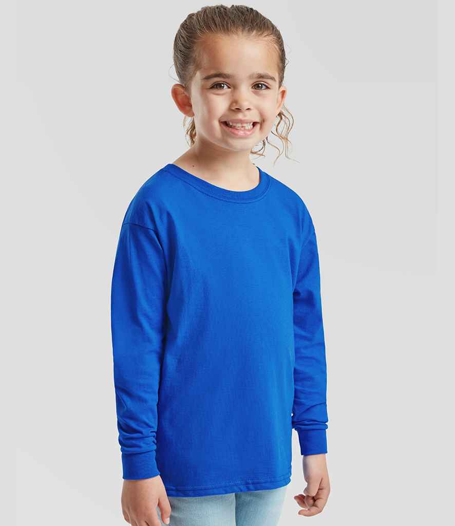 Fruit of the Loom Kids Long Sleeve Value T-Shirt - model image