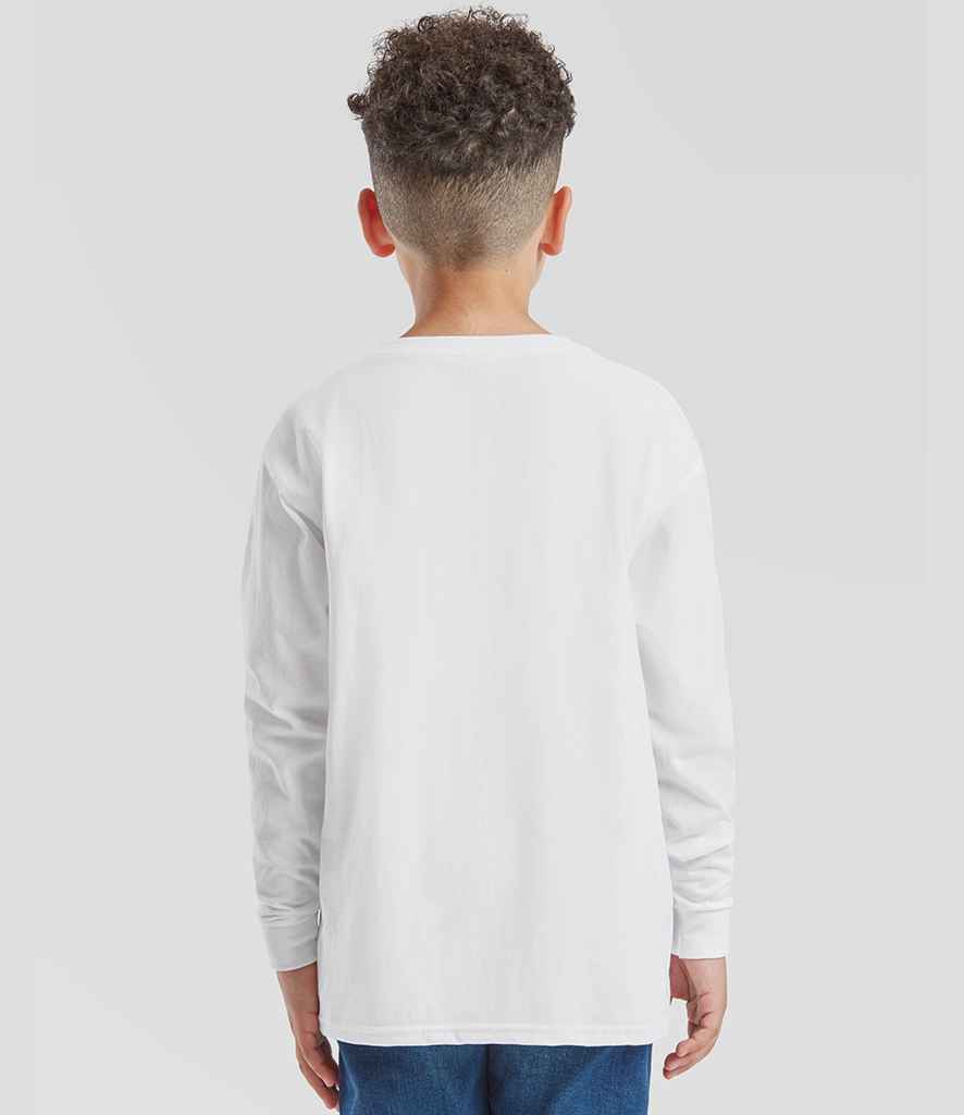 Fruit of the Loom Fruit of the Loom Kids Long Sleeve Value T-Shirt White