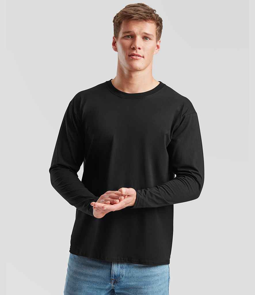 Fruit of the Loom Fruit of the Loom Long Sleeve Value T-Shirt Black