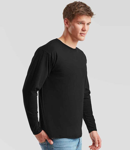 Fruit of the Loom Fruit of the Loom Long Sleeve Value T-Shirt Black